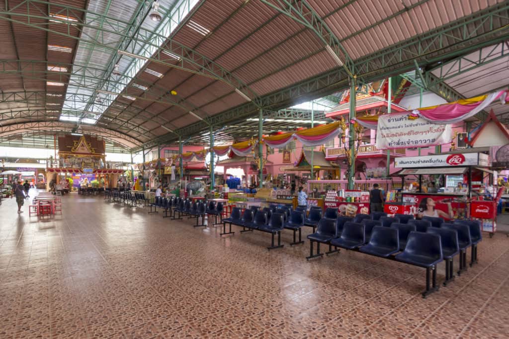 Markthalle im Wat Ta Kien Floating Market