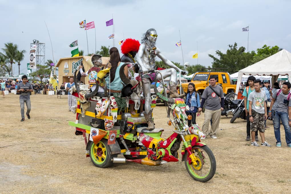 Fantasievolles Motorrad in Thailand