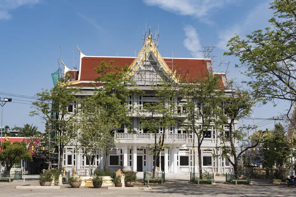 Neubau im Wat Mahatat in Phetchabun im Januar 2018