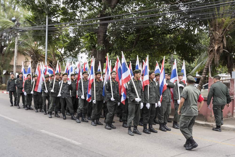 junge Soldaten der thailändischen Armee
