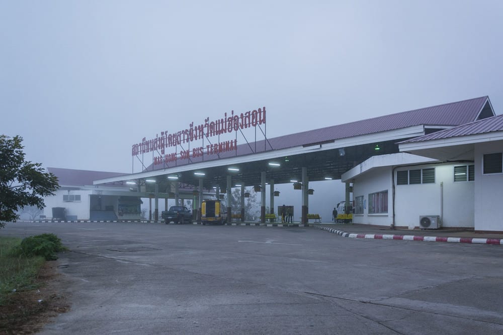 Bus Terminal Mae Hong Son Ankunftsort oder Abfahrtsort von vielen Besuchern