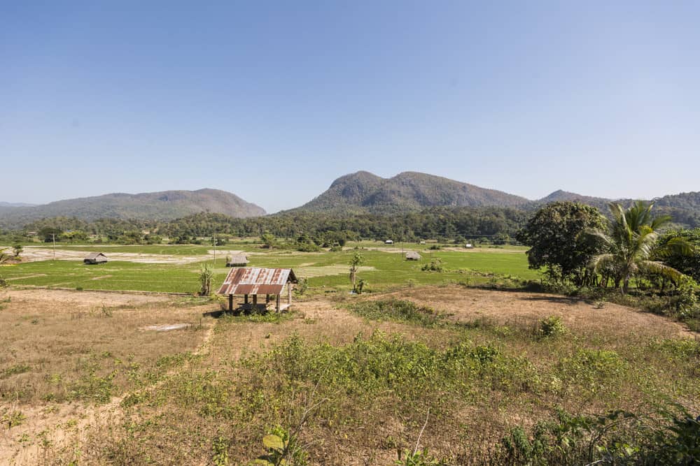 Bergige Landschaft auf dem Weg nach Mae Hong Son