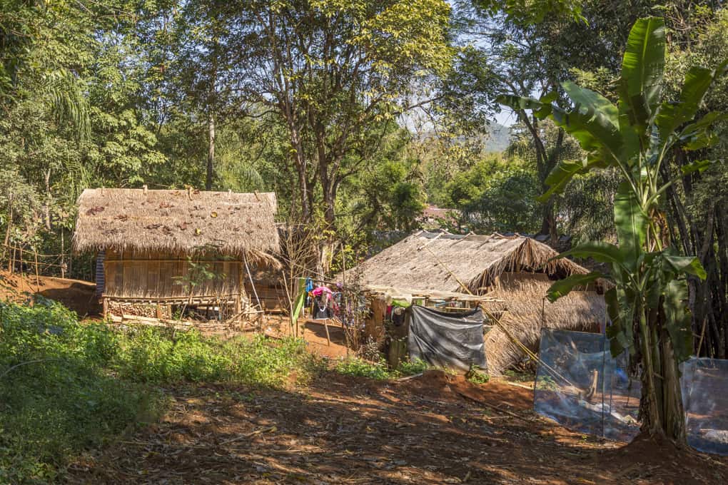 Häuser der Hilltribes, der Bergvölker in Nordthailand