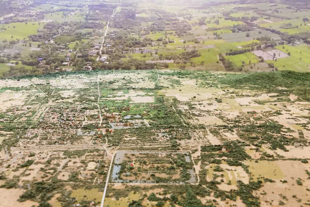 Detailansicht des Modell vom historischem Sukhothai