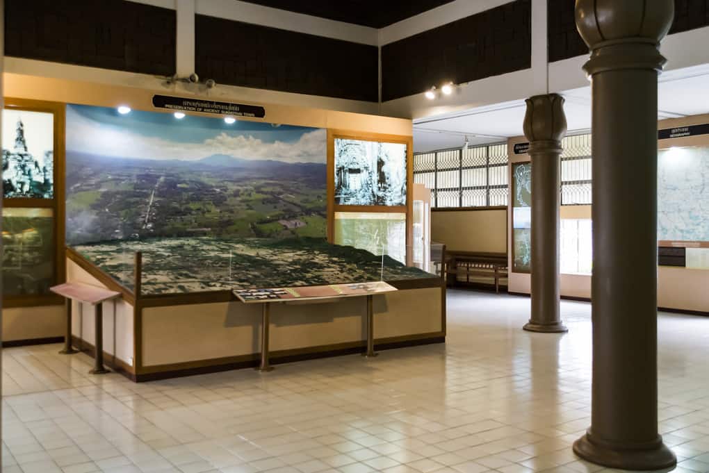 Modell der historischen Anlage von Sukhothai im Ramkhamhaeng National Museum Sukhothai