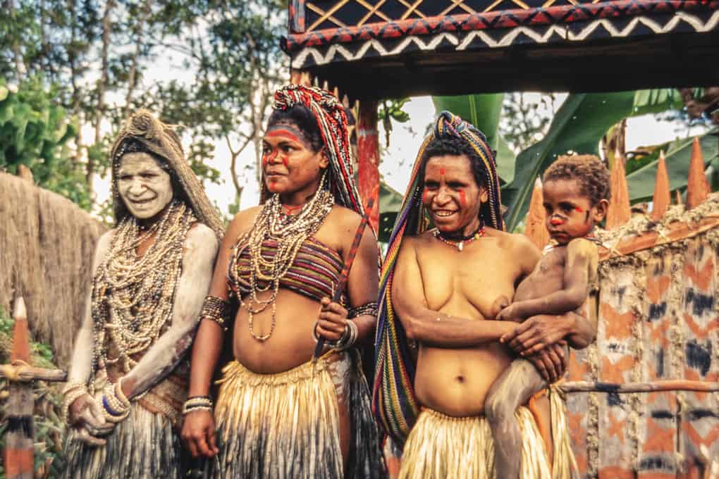 Gruppe von Frauen in Papua-Neuguinea