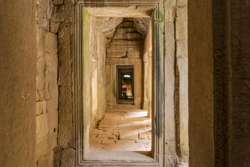 Einblick in die Gallerie im Bayon