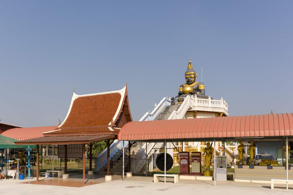 Wat Krachongkaram - Figur des Rahu mit dem Vorbau 2018 