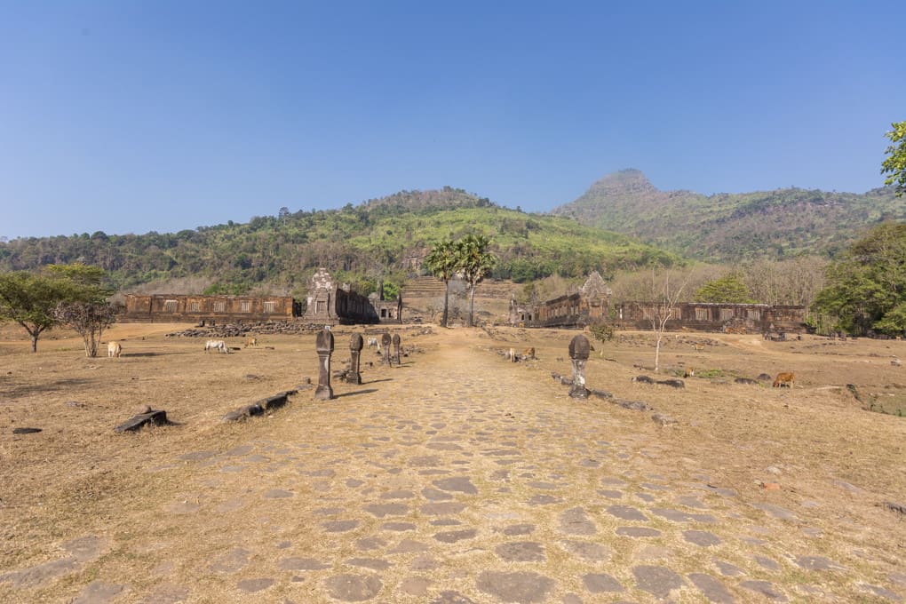 Zugangsweg zum Wat Phou