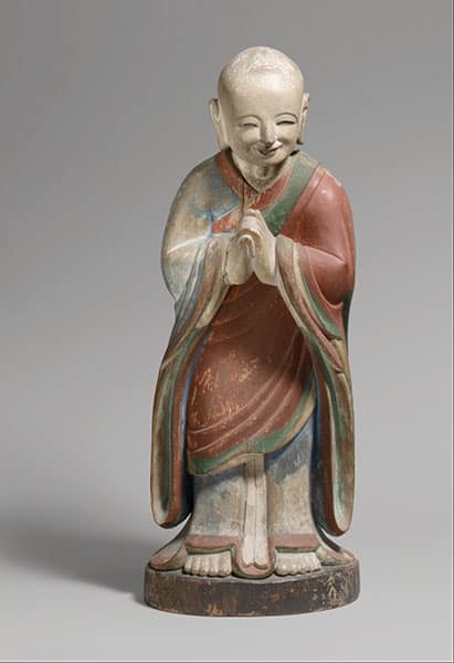 Kleine Statuette von Kashyapa den Buddha der Vergangenheit - Die drei Buddhas der Zeiten